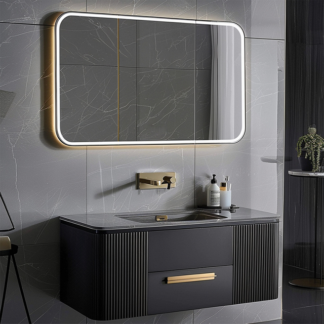 Fiesono Villa Miroir de bain anti-buée intelligent sur mesure pour toilettes et salle de bain – Miroir intelligent à écran tactile avec contrôle par application pour une utilisation facile