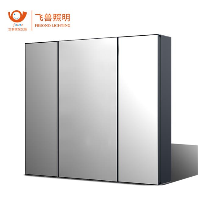 Salle de bains en aluminium Salon moderne miroir vanité mur salle de bains LED armoire de rasage